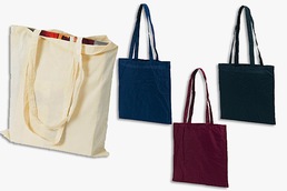 Οικολογικές διαφημιστικές τσάντες πάνινες με χερούλι 70 cm σε μπεζ χρώμα